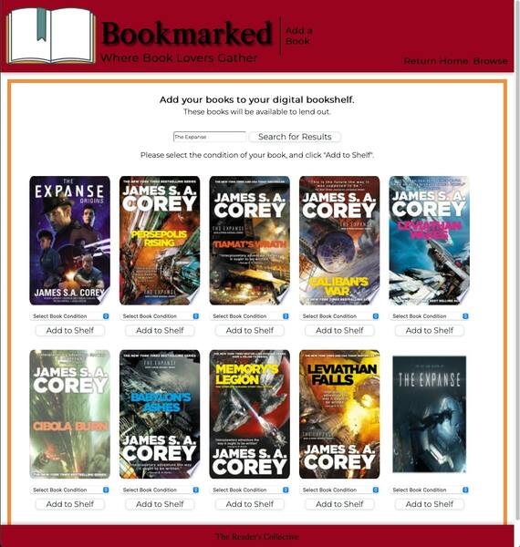 Screenshot thumbnail #4 for project Bookmarked