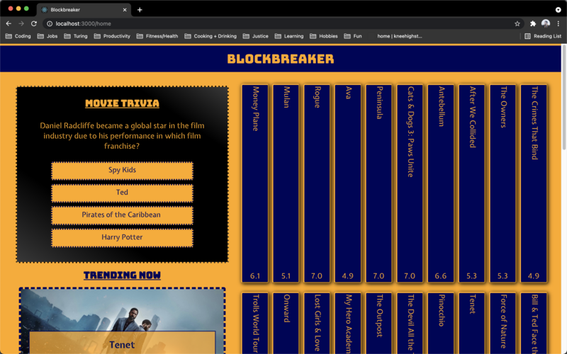 Screenshot detail for project Blockbreaker