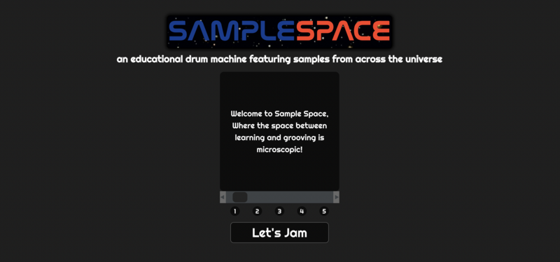 Screenshot thumbnail #1 for project Sample Space