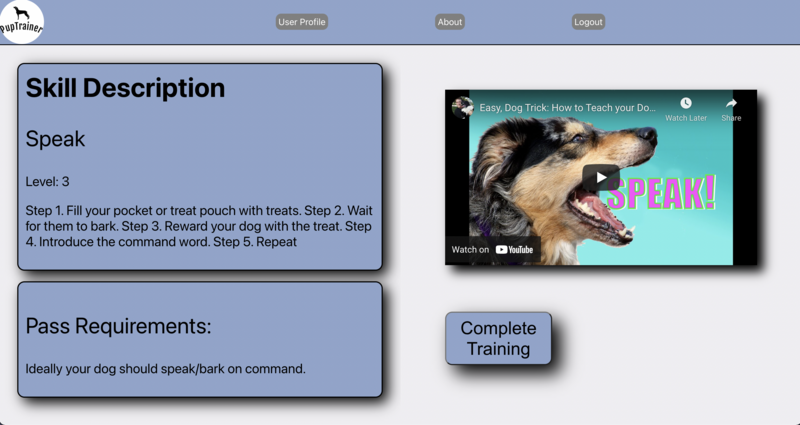 Screenshot thumbnail #3 for project PupTrainer