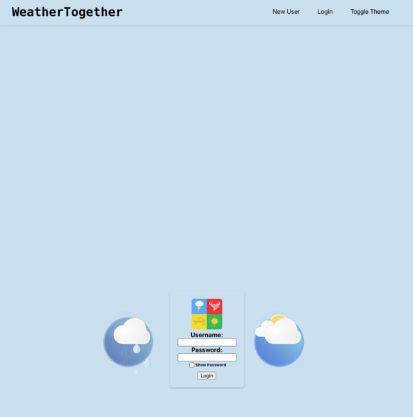 Screenshot detail for project Weather Together (Group Capstone)