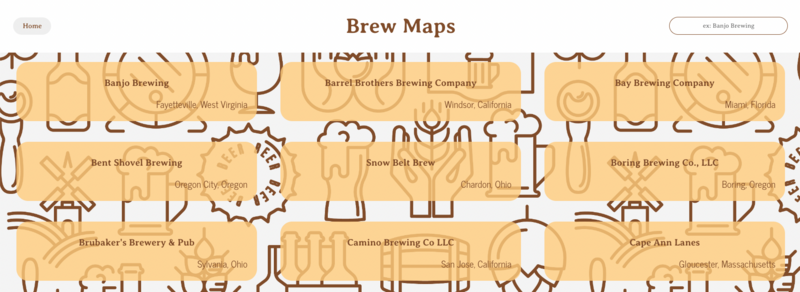 Screenshot thumbnail #1 for project Brew Maps