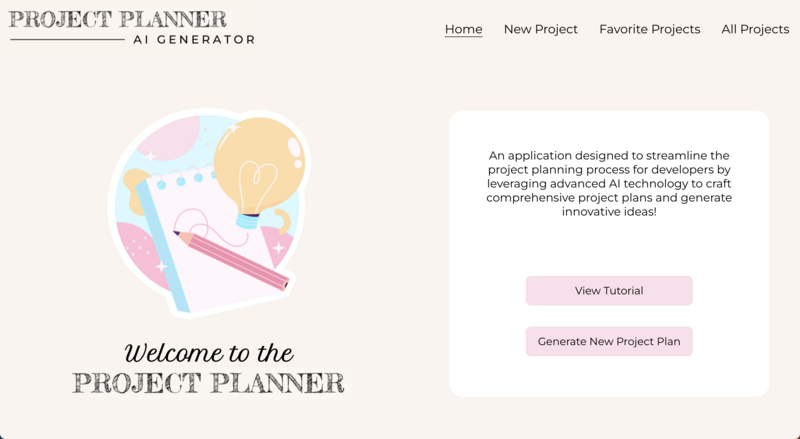 Screenshot detail for project AI Project Planner