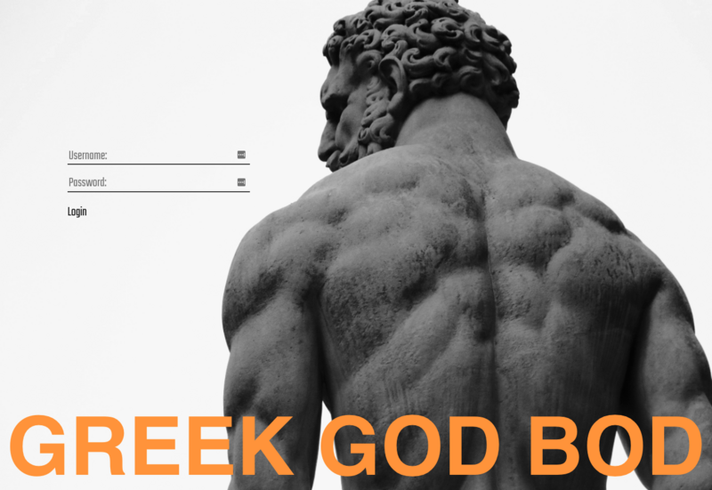Screenshot detail for project Greek God Bod