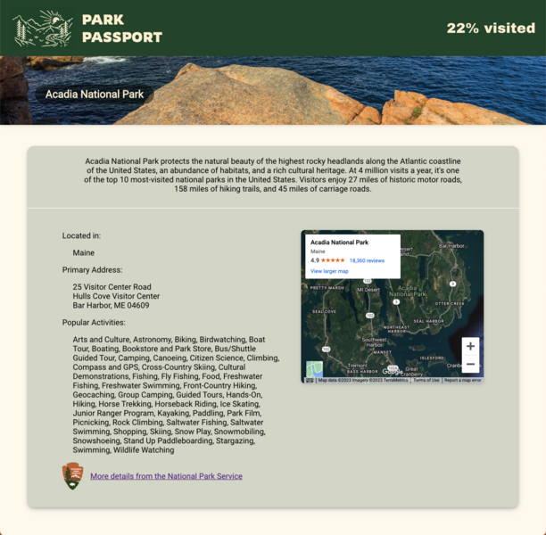 Screenshot thumbnail #4 for project Park Passport