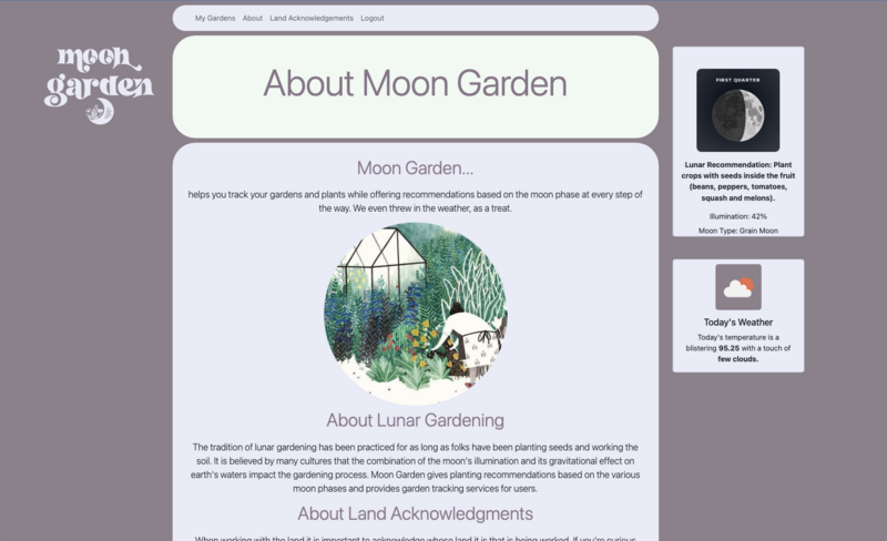 Screenshot detail for project Moon Garden
