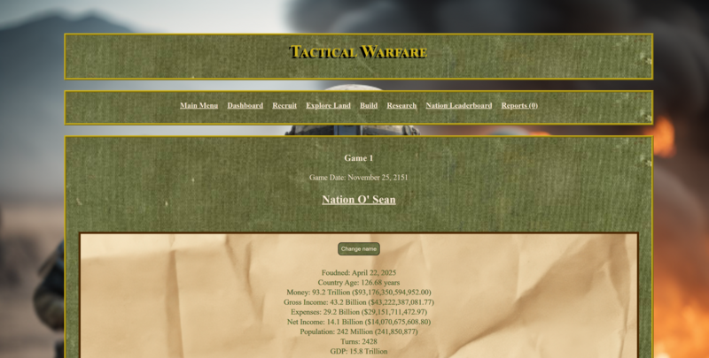 Screenshot detail for project Tactical Warfare