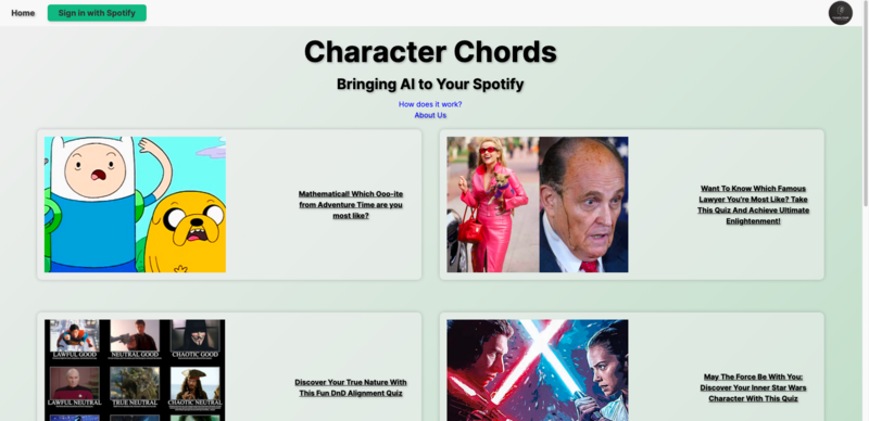 Screenshot detail for project Character Chords