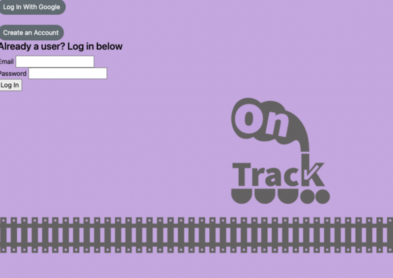 Screenshot detail for project OnTrack