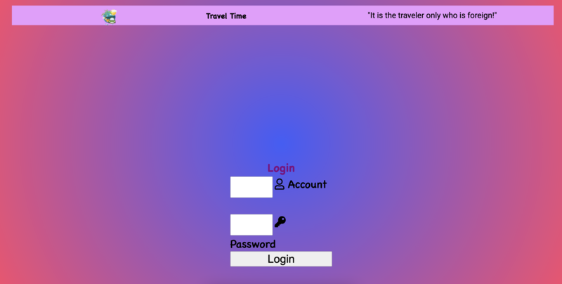 Screenshot detail for project Traveler Tracker
