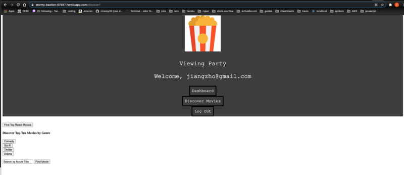 Screenshot detail for project Viewing Party