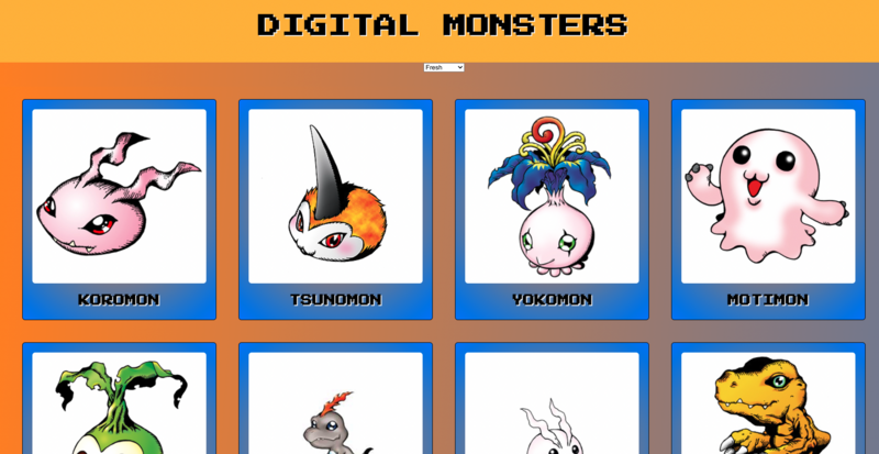 Screenshot thumbnail #1 for project Digital Monsters