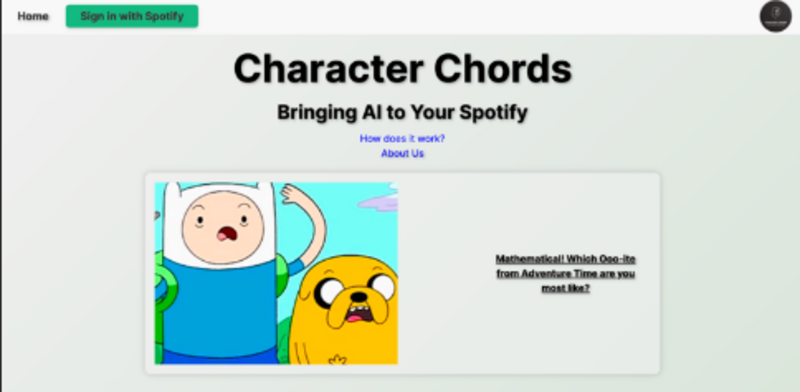 Screenshot detail for project Character Chords