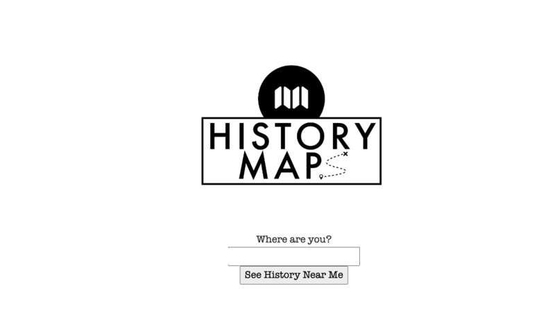 Screenshot detail for project History Maps
