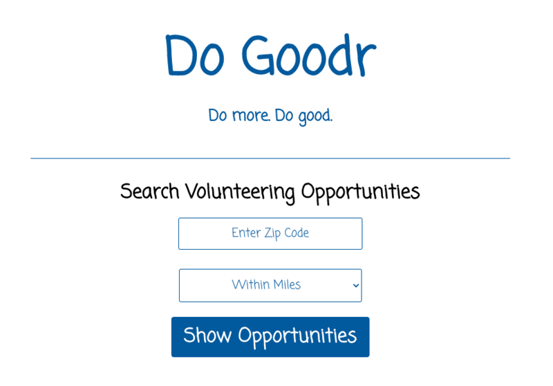 Screenshot detail for project Do Goodr