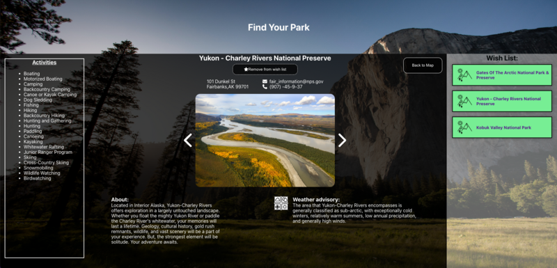 Screenshot thumbnail #3 for project National Parks
