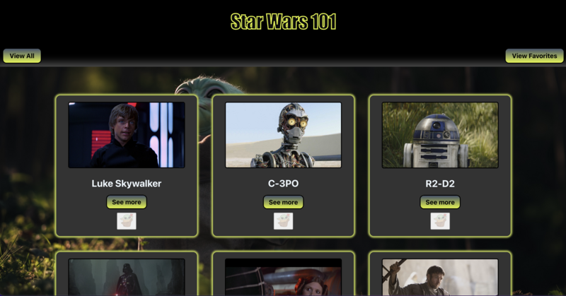 Screenshot detail for project Star Wars 101